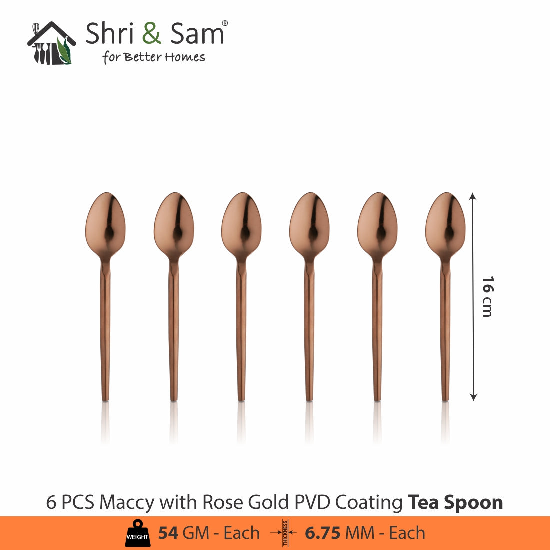 Stainless Steel 24 PCS Cutlery Set with PVD Coating Maccy