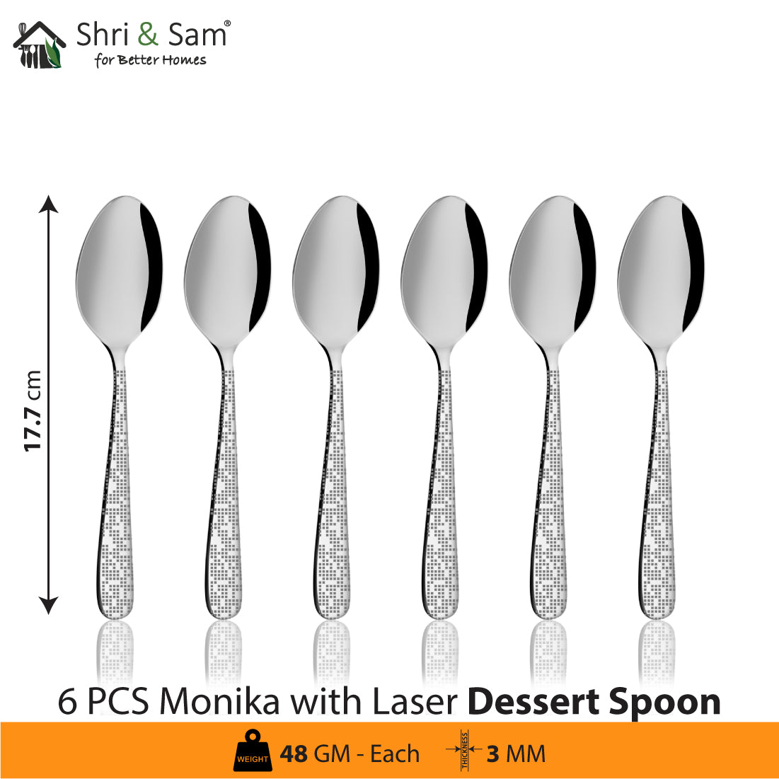 Stainless Steel Cutlery with Laser Monika