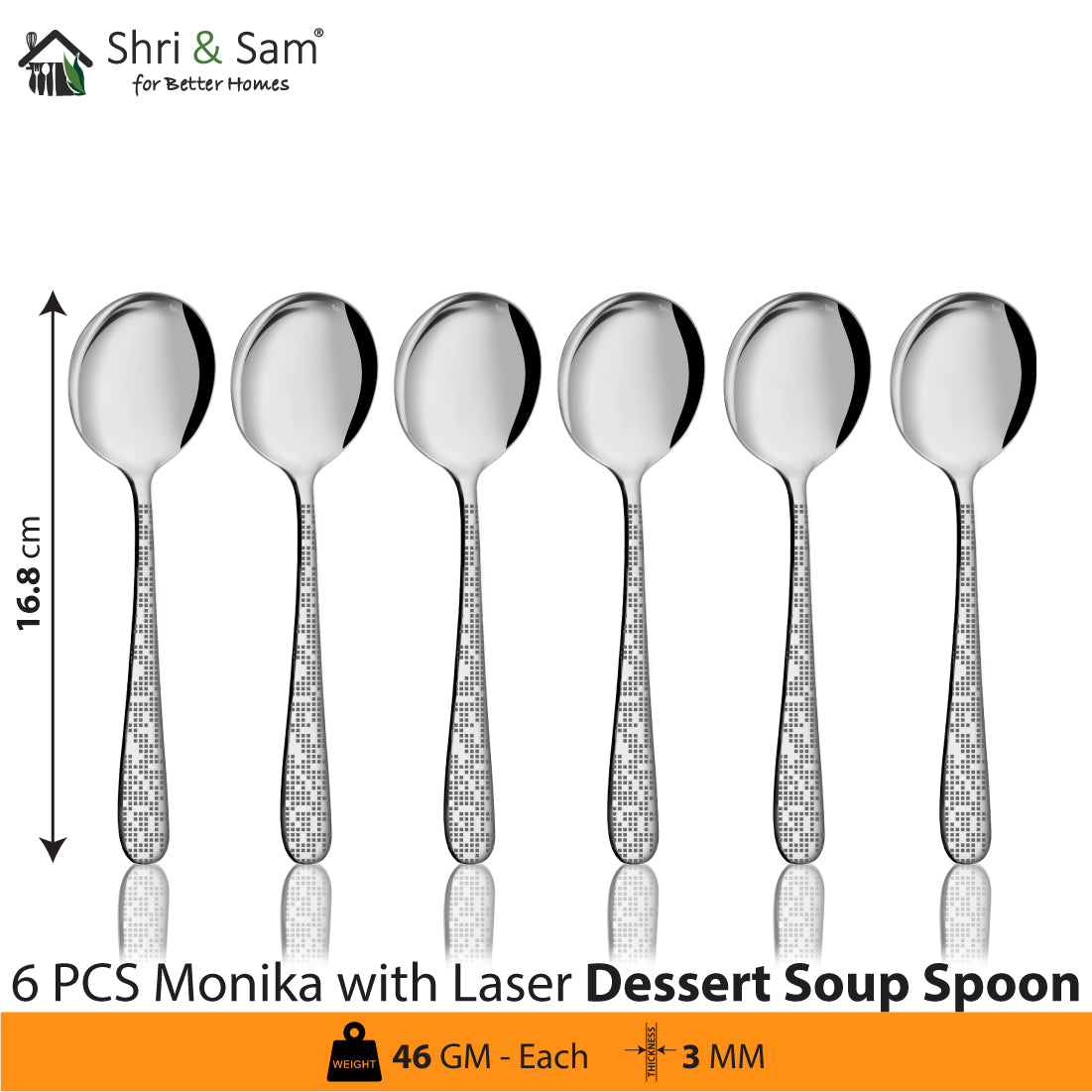 Stainless Steel Cutlery with Laser Monika