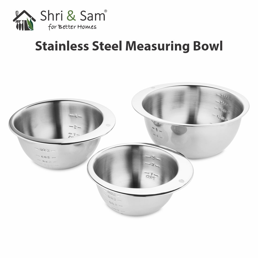 Stainless Steel Measuring Bowl