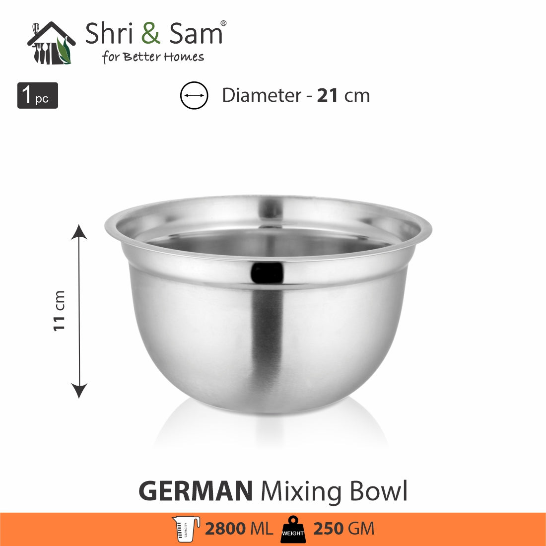 Stainless Steel Mixing Bowl German