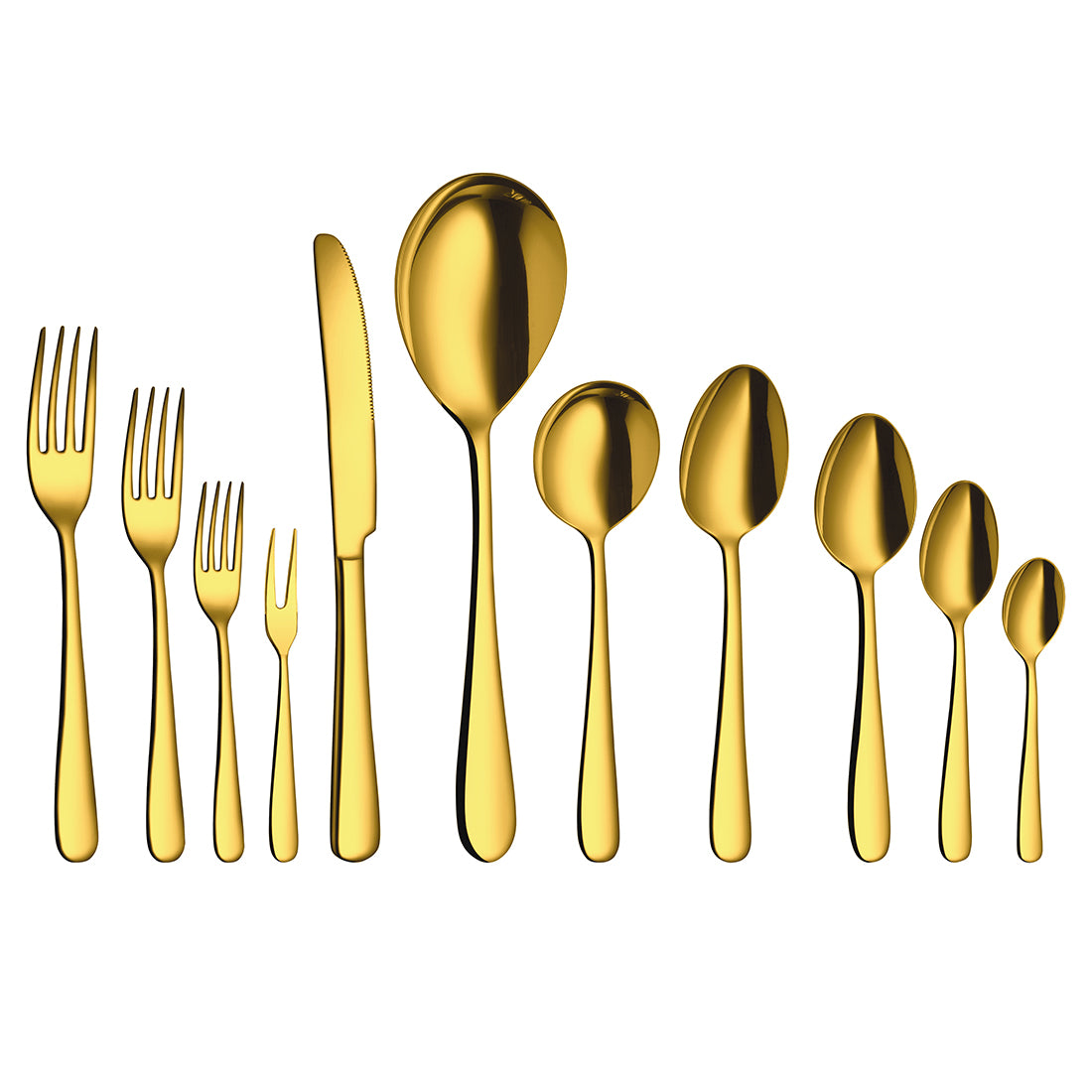 Stainless Steel Cutlery with Gold PVD Coating Monika