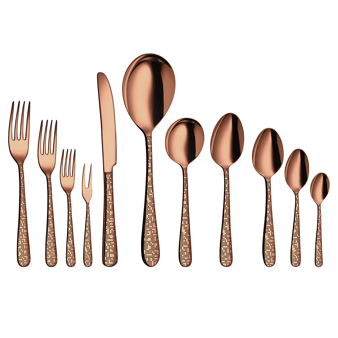 Stainless Steel Cutlery with Rose Gold PVD Coating & Laser Monika