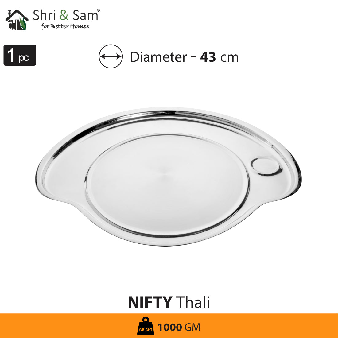 Stainless Steel Thali Set (1 Person) Nifty