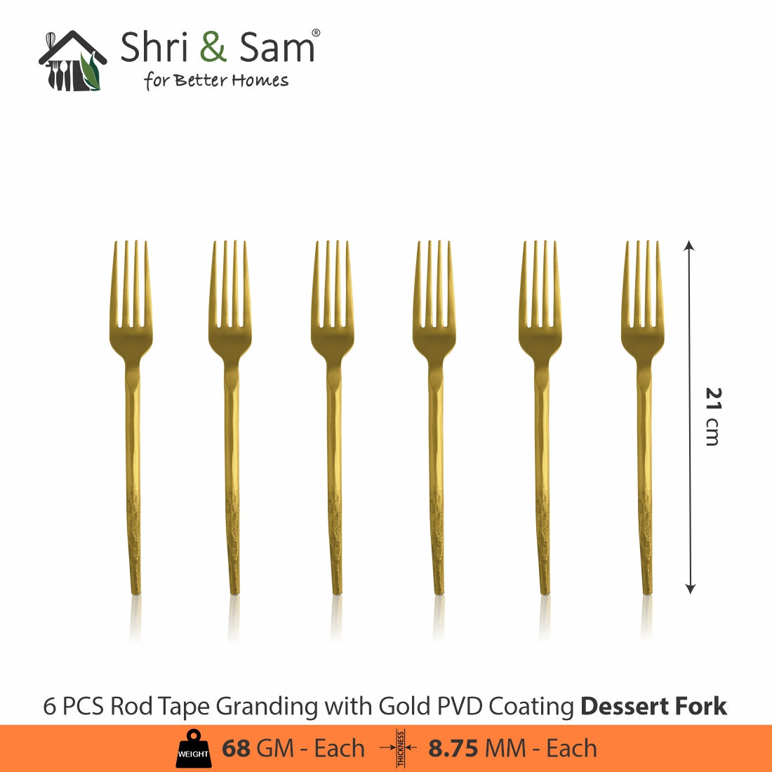 Stainless Steel 24 PCS Cutlery Set with PVD Coating Rod Tape Granding