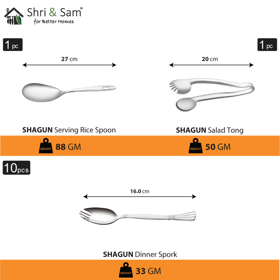 Stainless Steel 65 PCS Dinner Set (4 People) Shagun