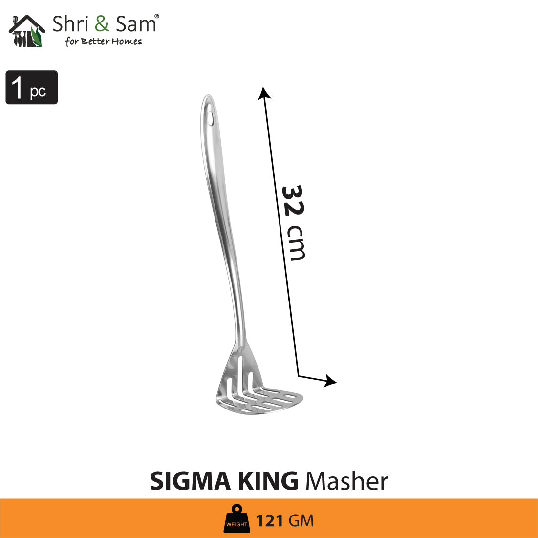 Stainless Steel Masher Sigma King