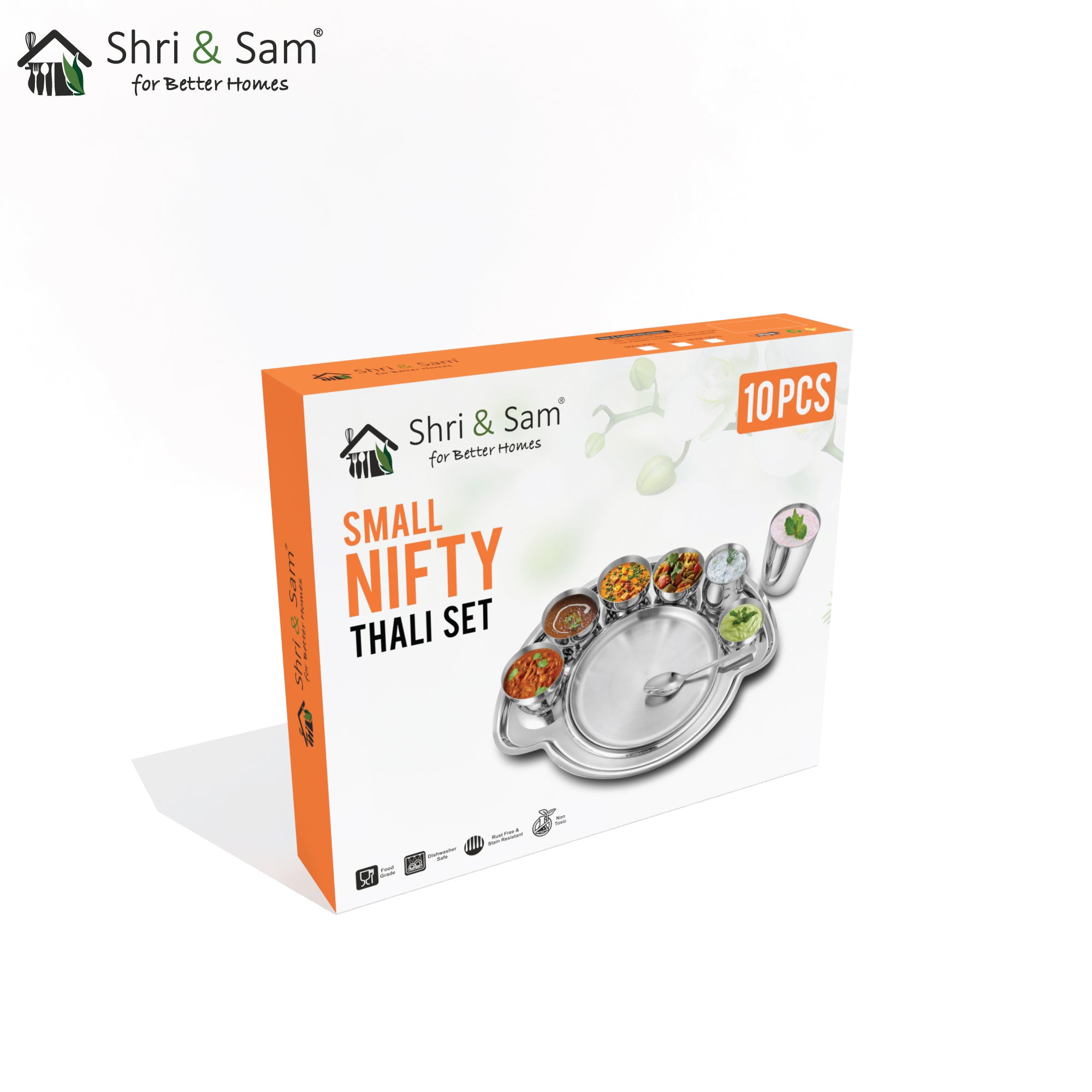 Stainless Steel Small Thali Set (1 Person) Nifty