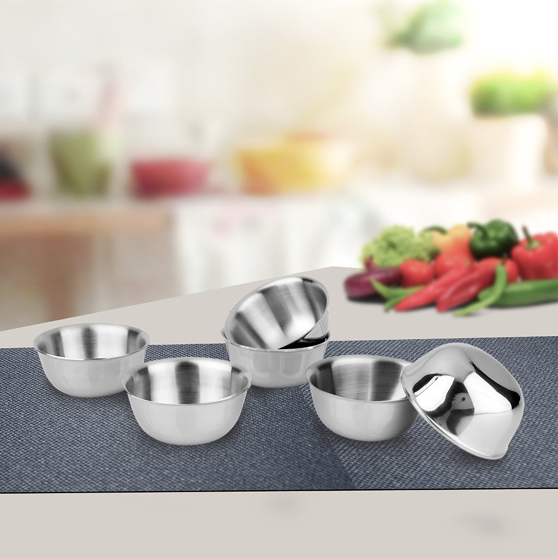 Stainless Steel 6 PCS Small Bowl Signature - Matt