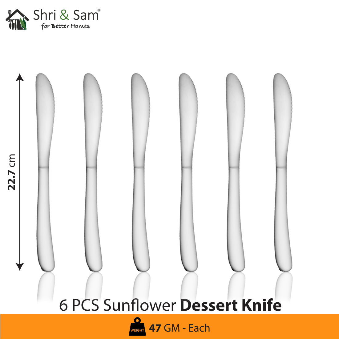 JAGDAMBA CUTLERY LIMITED Cutlery 24 PCS Cutlery set- Sunflower