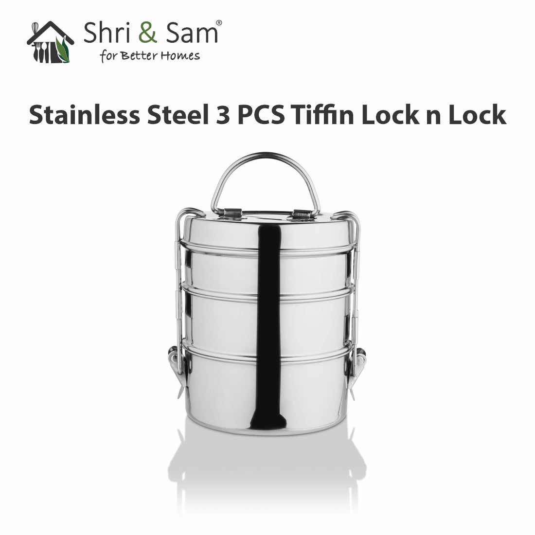 Stainless Steel 3 PCS Tiffin Lock n Lock
