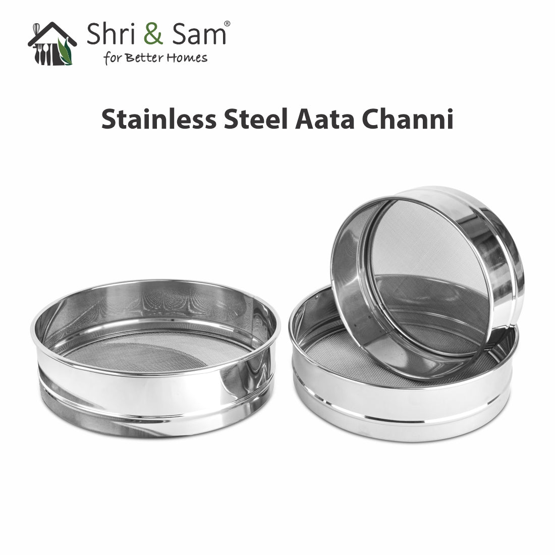 Stainless Steel Aata Channi