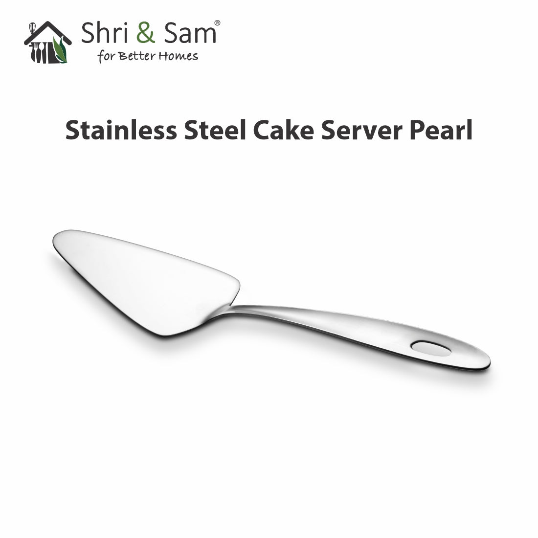 Stainless Steel Cake Server Pearl