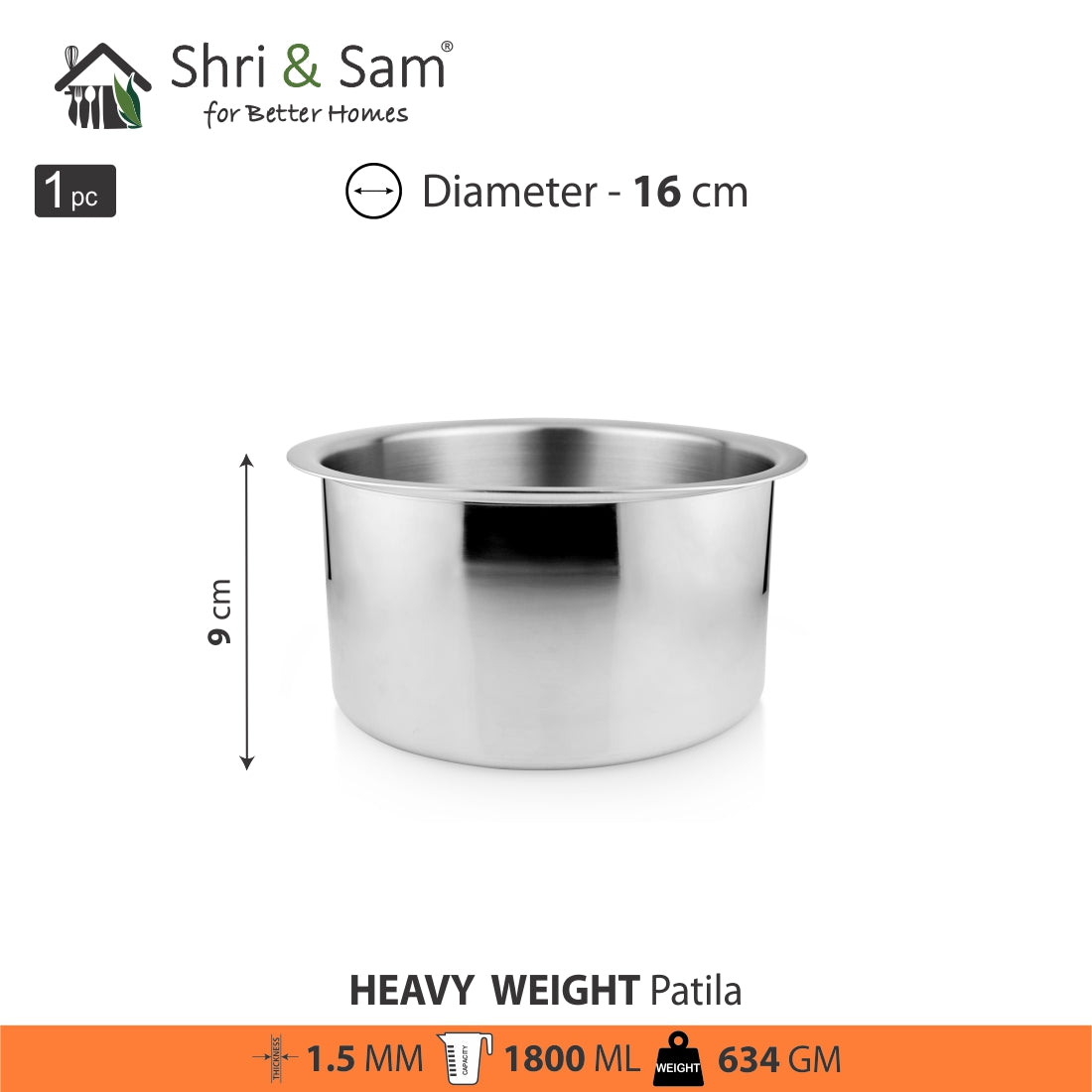 Stainless Steel Heavy Weight Patila