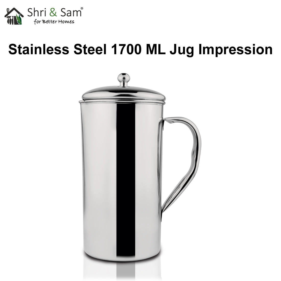 Stainless Steel 1700 ML Jug Impression