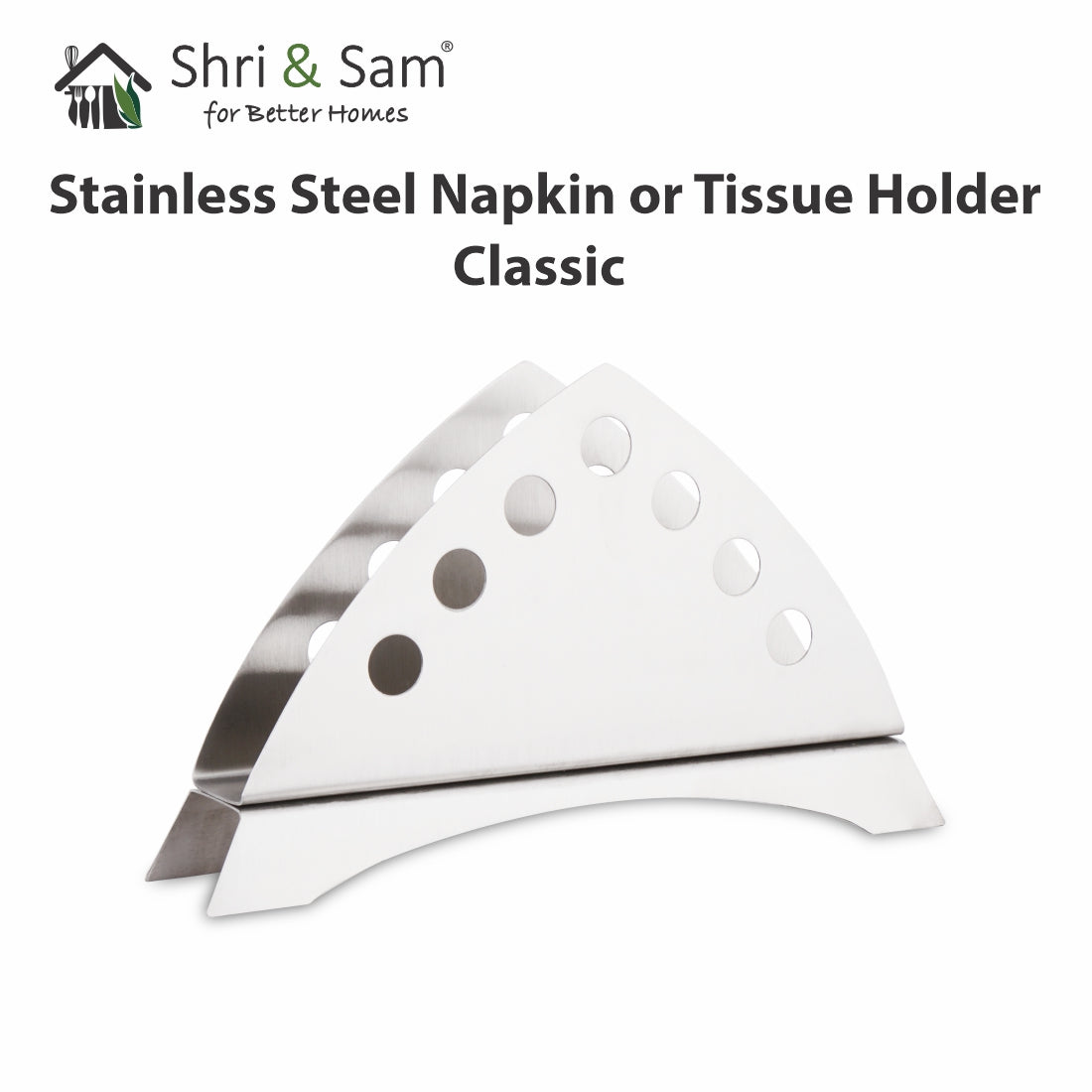 Stainless Steel Napkin or Tissue Holder Classic