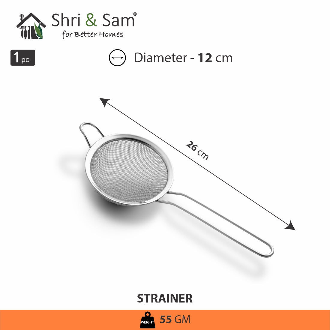 Stainless Steel Strainer 12 CM