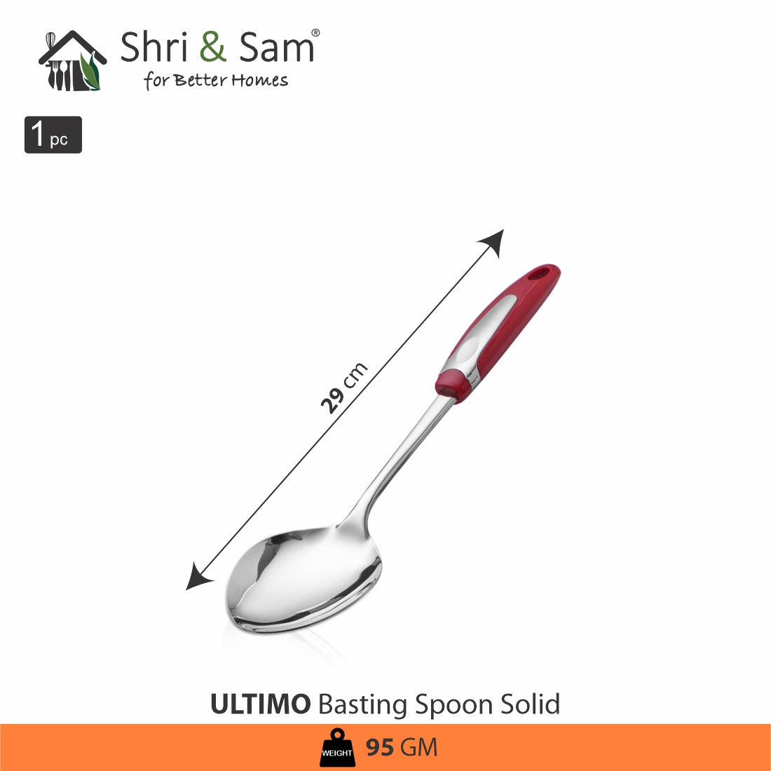 Stainless Steel Basting Spoon Solid Ultimo