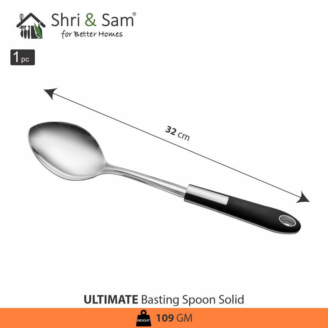 Stainless Steel Basting Spoon Solid Ultimate