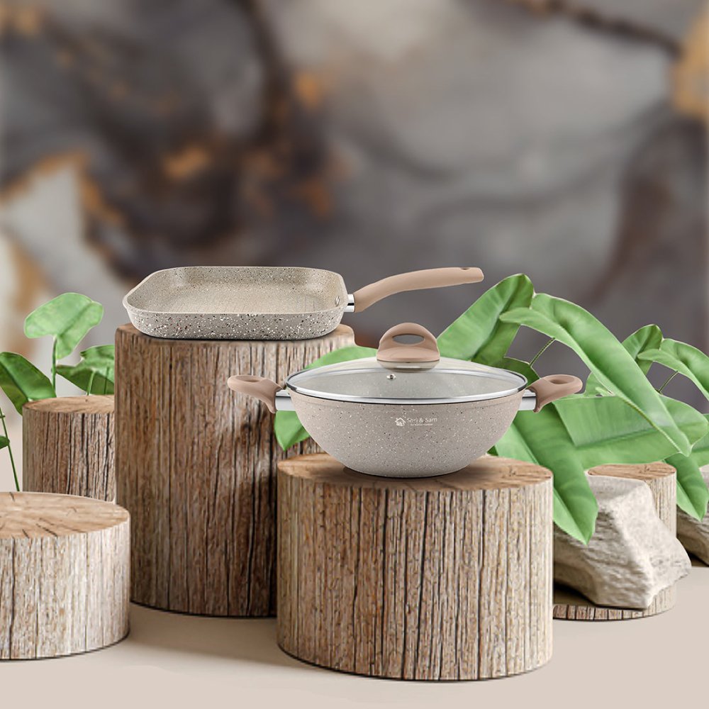 Aluminium 2 PCS Non - Stick Pro Cookware Set Rockline