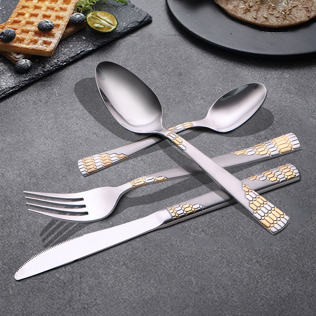 Stainless Steel 24 PCS Cutlery Set Lavish