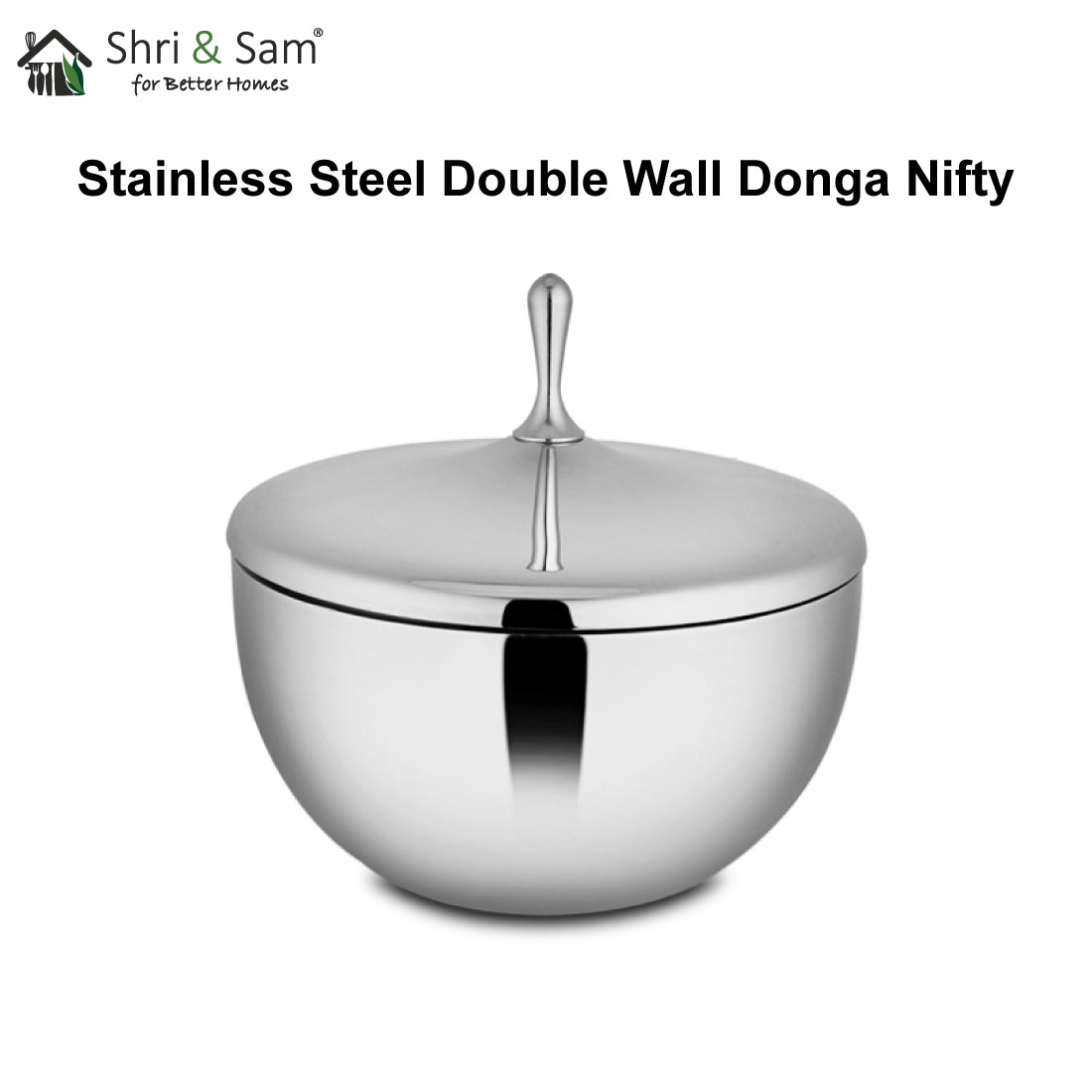 Stainless Steel Double Wall Donga Nifty