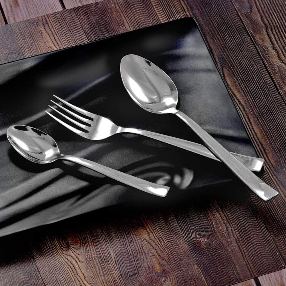 Stainless Steel 18 PCS Cutlery Set (without Knife) Lotus Plain