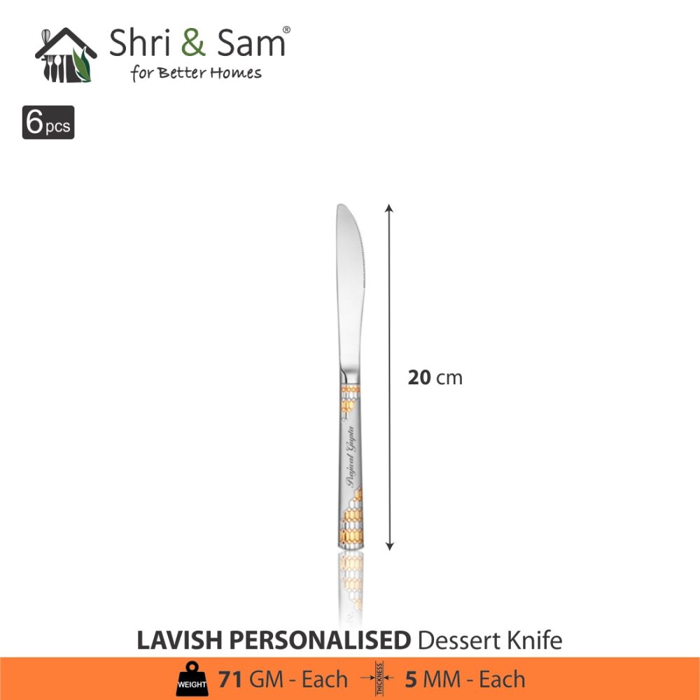 Stainless Steel 24 PCS Cutlery Set Lavish (Customized)