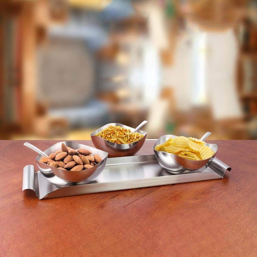 Stainless Steel 7 PCS Snack Set