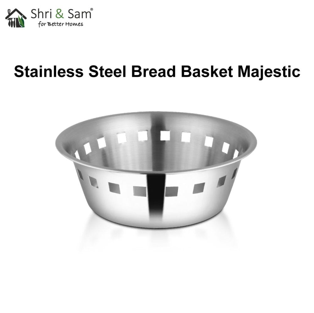 Stainless Steel Bread Basket Majestic