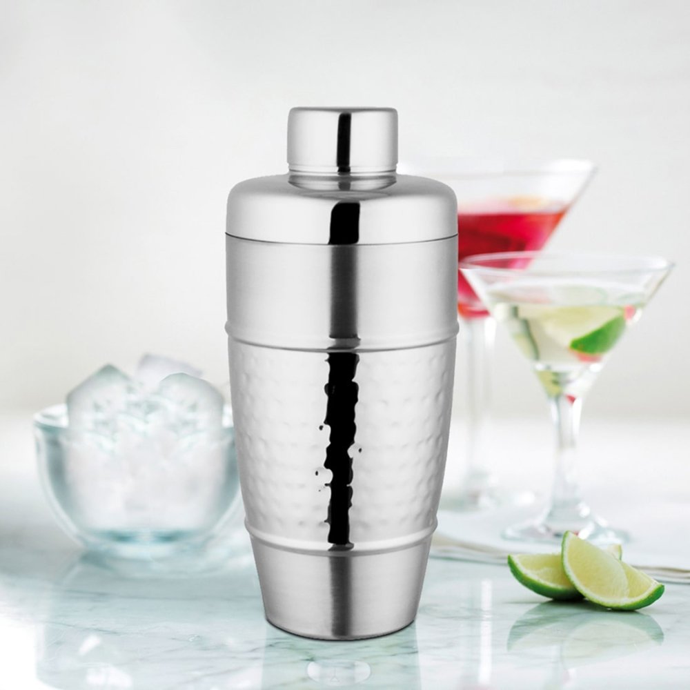 Stainless Steel Hammered Cocktail Shaker