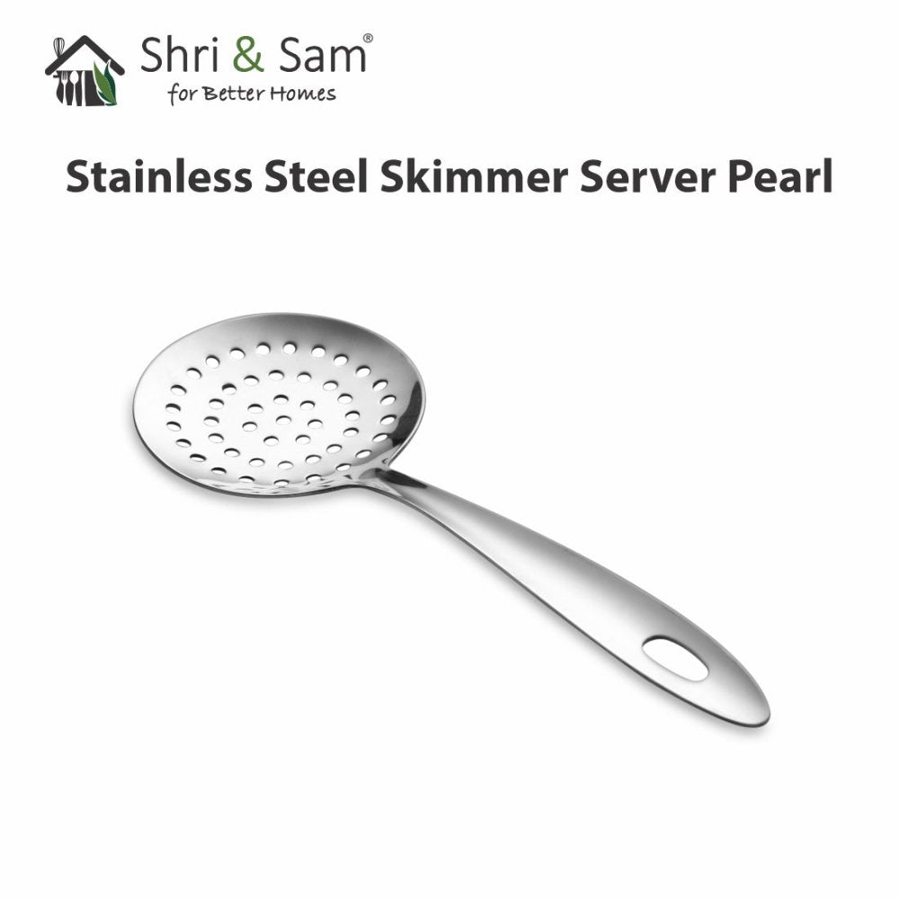 Stainless Steel Skimmer Server Pearl