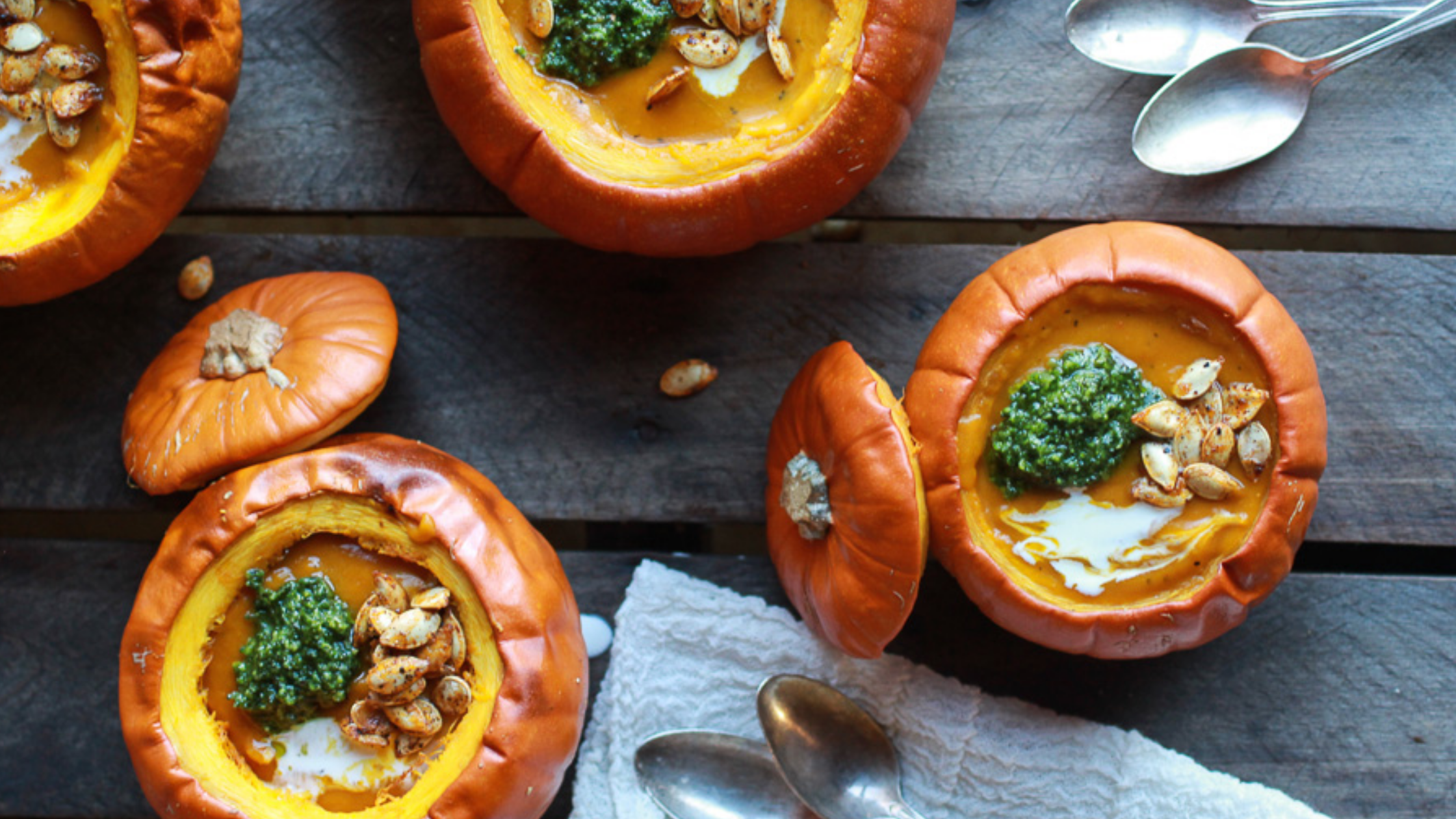 Savory baked pumpkin