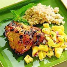 Grilled Chicken with Mango Salad - ShriandSam