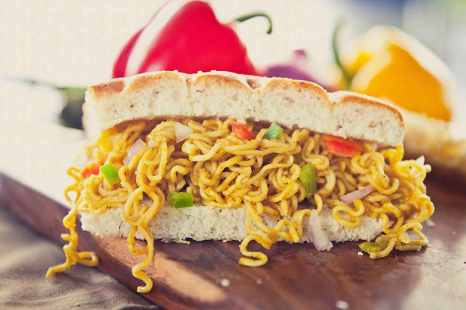 Maggi Sandwich Recipe - ShriandSam