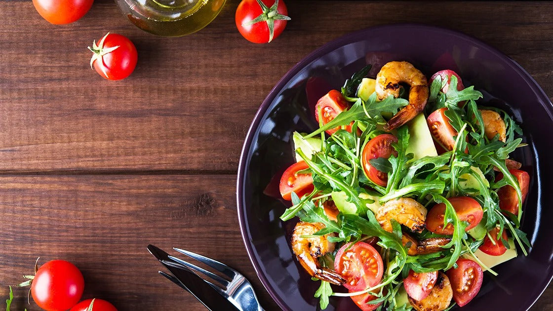 Healthy bowl of Air Fryer Grilled Veggie