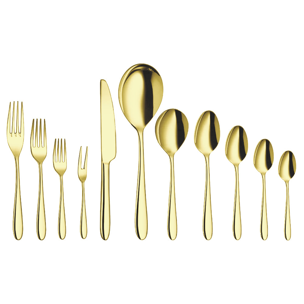 Stainless Steel Cutlery with Champagne Gold PVD Coating Gracy