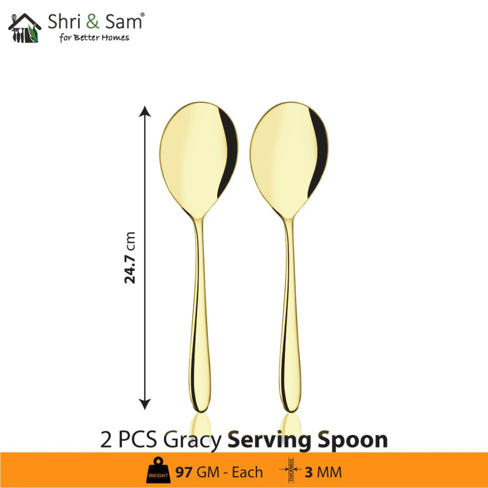 Stainless Steel Cutlery with Champagne Gold PVD Coating Gracy