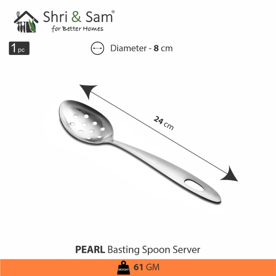 Stainless Steel 2 PCS Serving Set Pearl