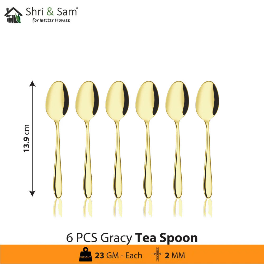 Stainless Steel Cutlery with Champagne Gold PVD Coating Gracy