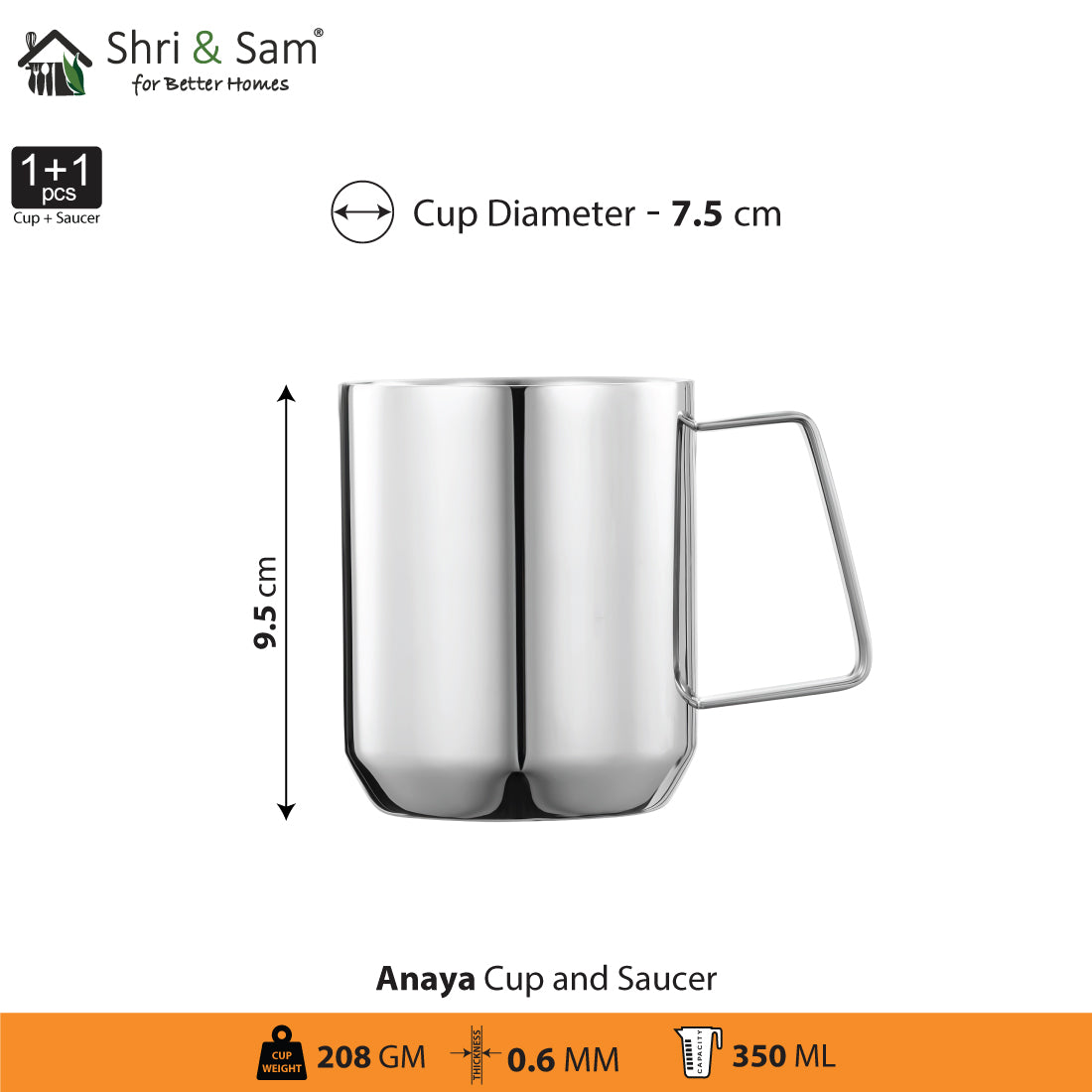 ANAYA stainless steel coffee mug