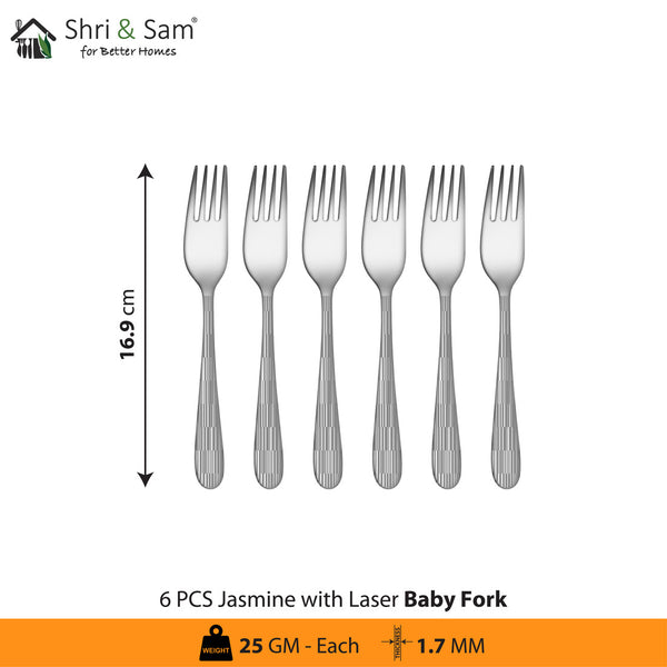 Stainless Steel Cutlery with Laser 6 Jasmine