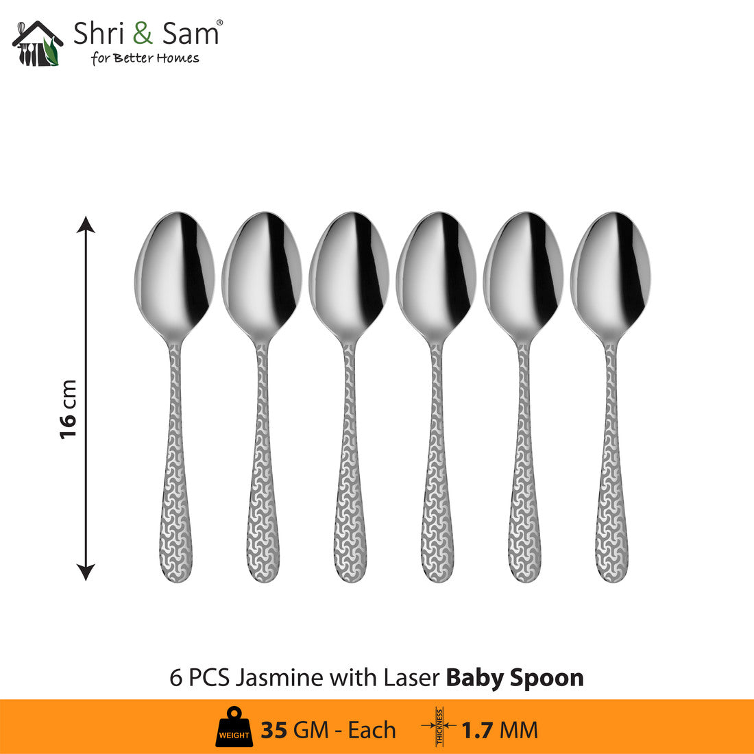 Stainless Steel Cutlery with Laser 1 Jasmine