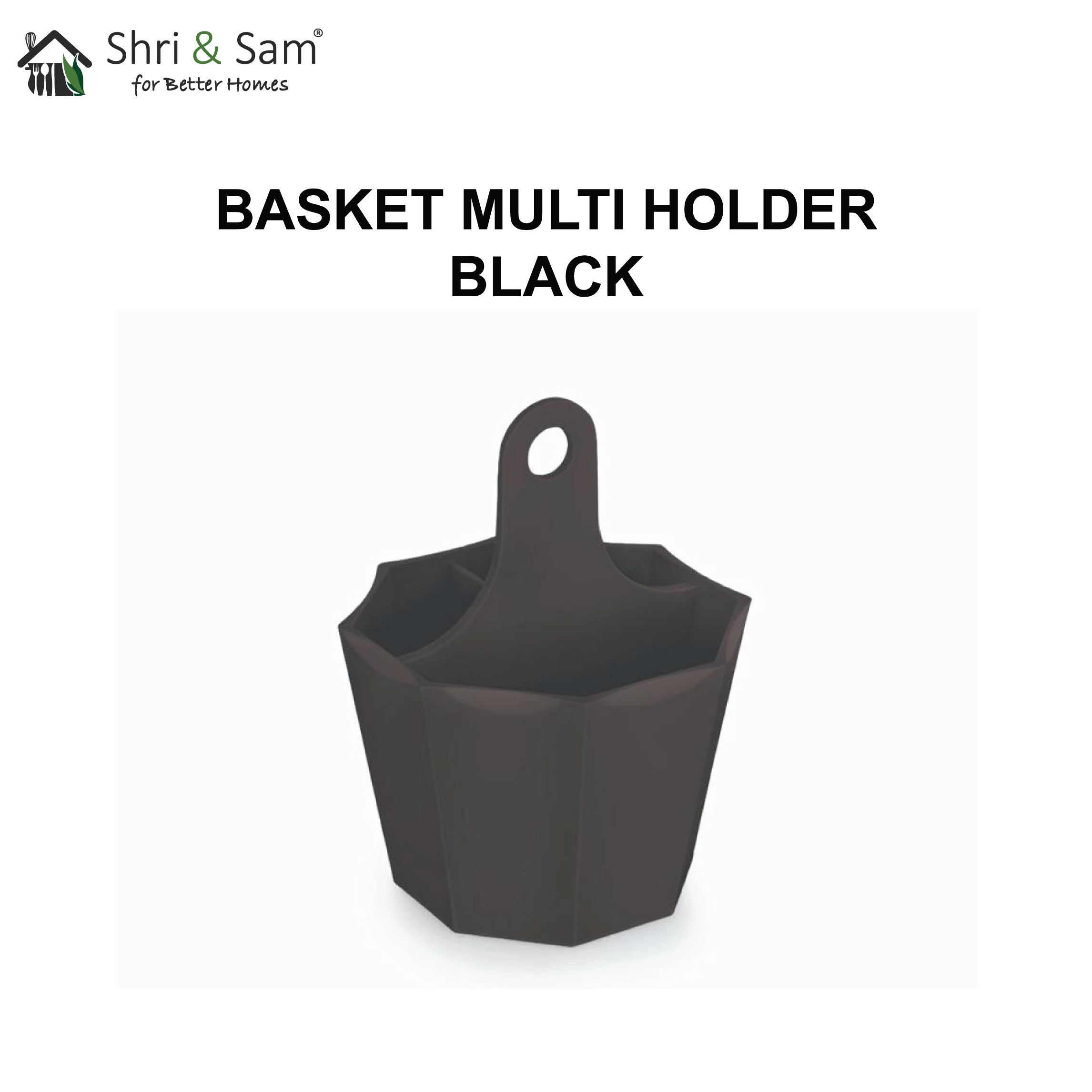 Multi Holder Black Basket
