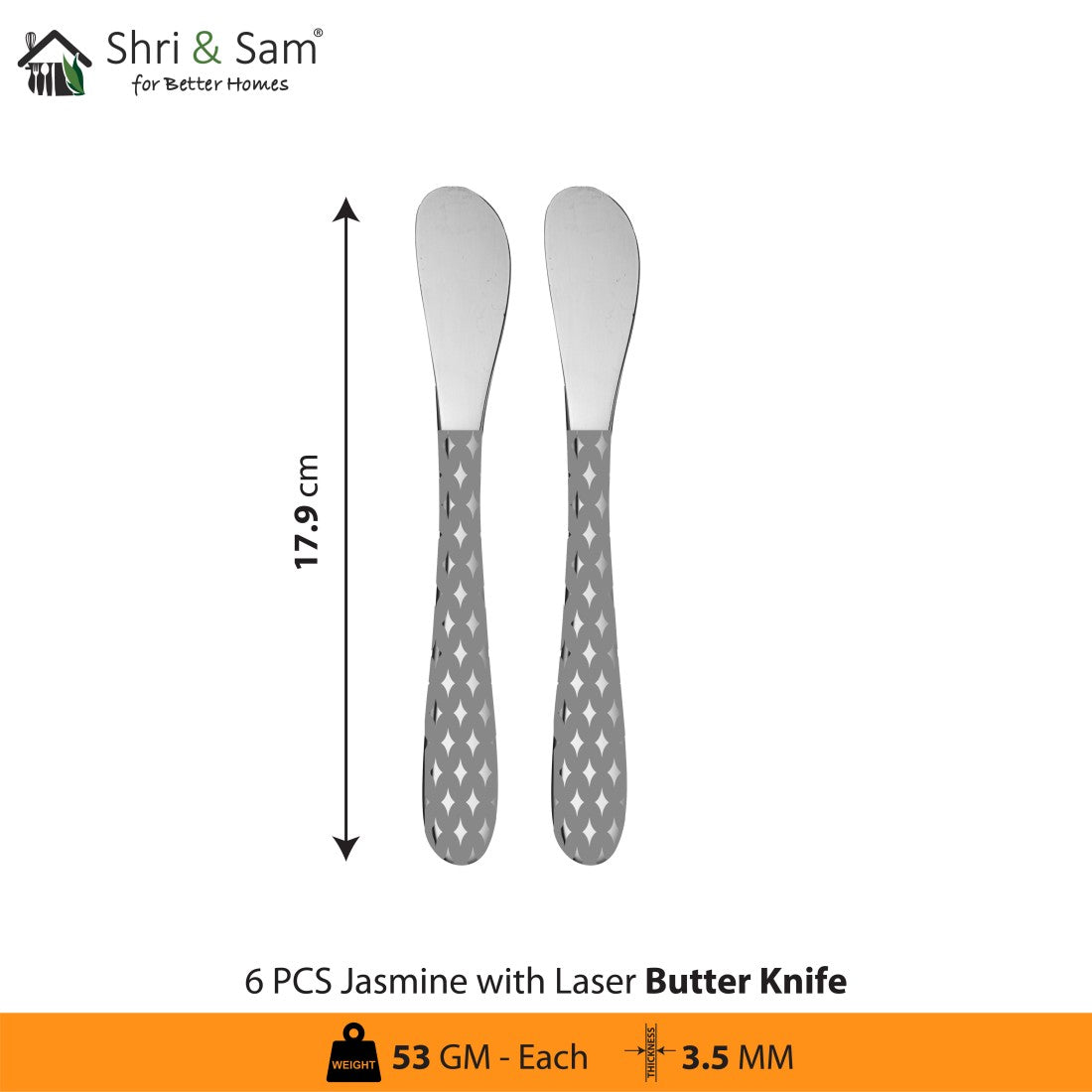 Stainless Steel Cutlery with Laser 2 Jasmine