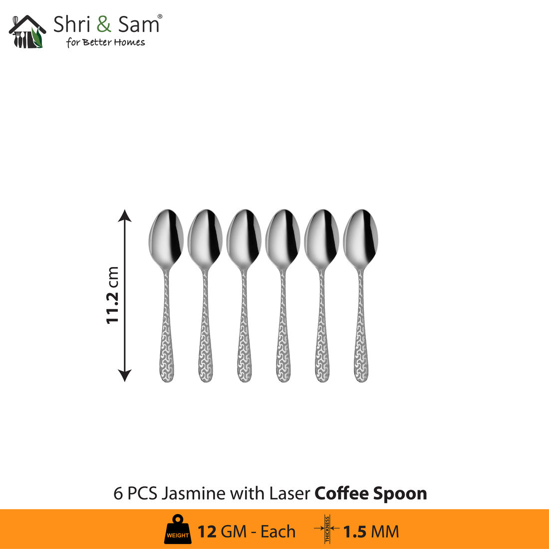 Stainless Steel Cutlery with Laser 1 Jasmine