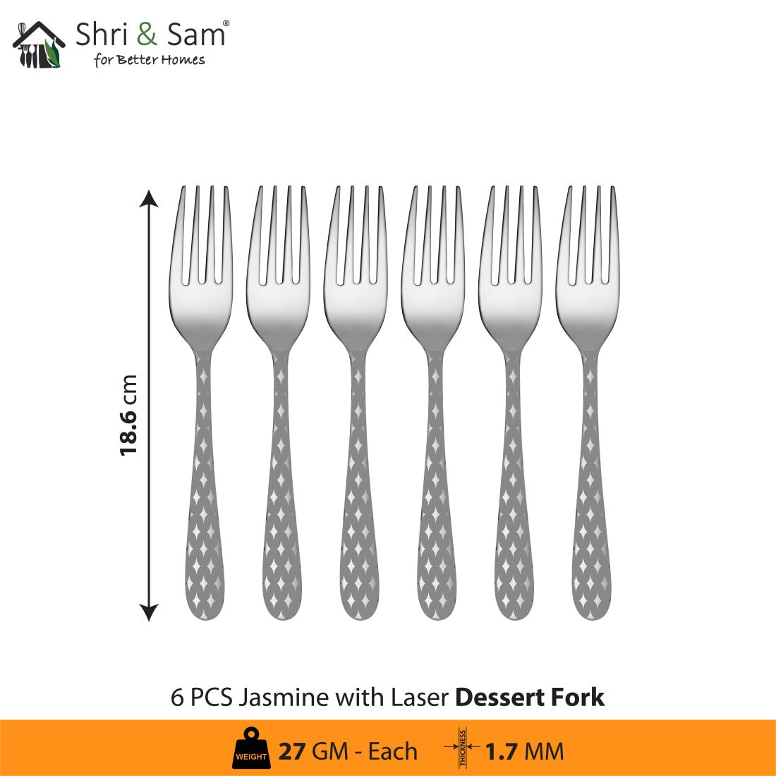 Stainless Steel Cutlery with Laser 2 Jasmine