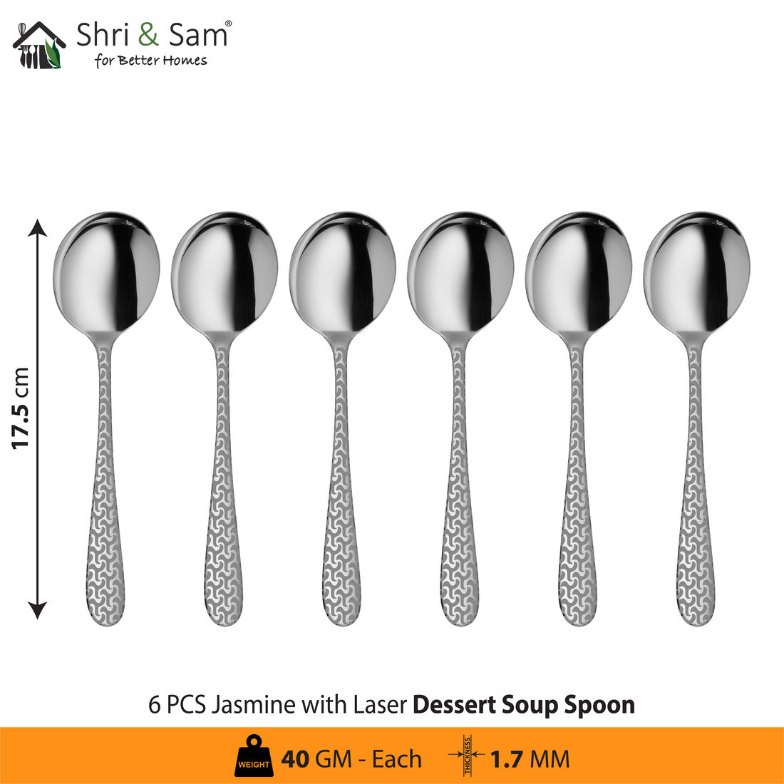 Stainless Steel Cutlery with Laser 1 Jasmine