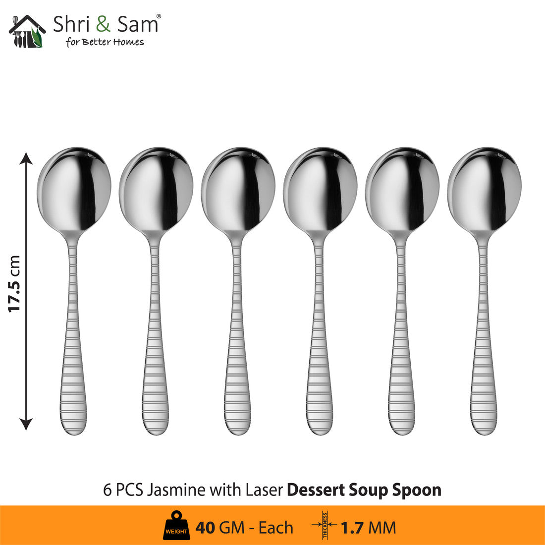 Stainless Steel Cutlery with Laser 7 Jasmine