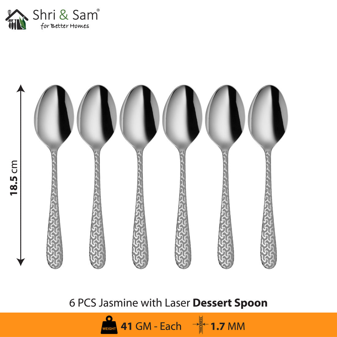 Stainless Steel Cutlery with Laser 1 Jasmine